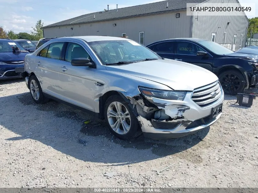 1FAHP2D80GG140549 2016 Ford Taurus Se