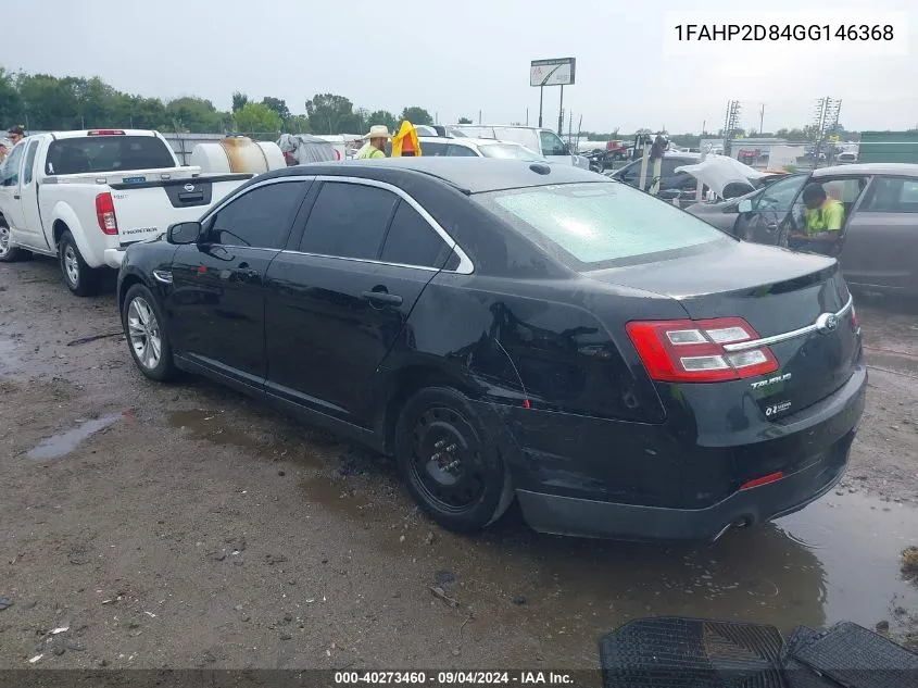 1FAHP2D84GG146368 2016 Ford Taurus Se