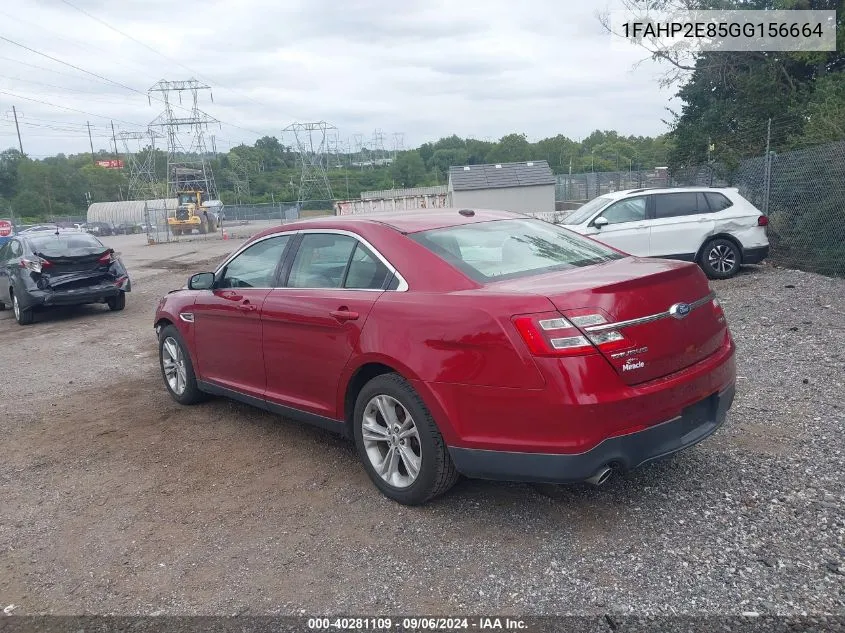 1FAHP2E85GG156664 2016 Ford Taurus Sel