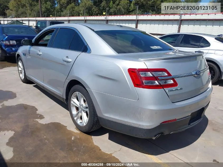 2016 Ford Taurus Sel VIN: 1FAHP2E82GG123105 Lot: 40304288