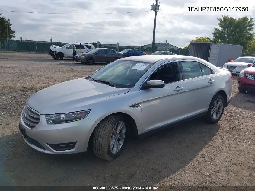 2016 Ford Taurus Sel VIN: 1FAHP2E85GG147950 Lot: 40350575