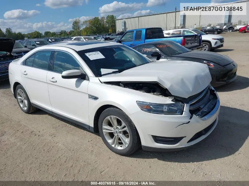 1FAHP2E87GG138845 2016 Ford Taurus Sel