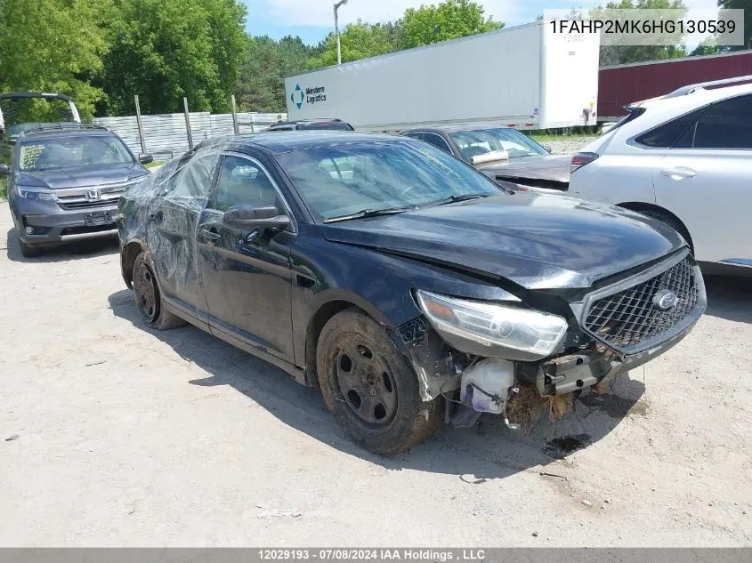 2017 Ford Taurus VIN: 1FAHP2MK6HG130539 Lot: 12029193