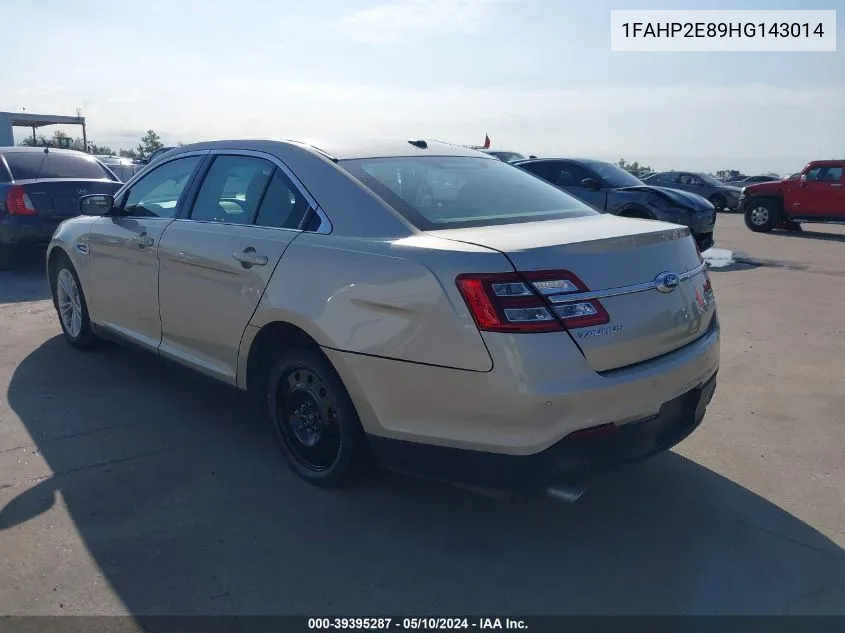 1FAHP2E89HG143014 2017 Ford Taurus Sel