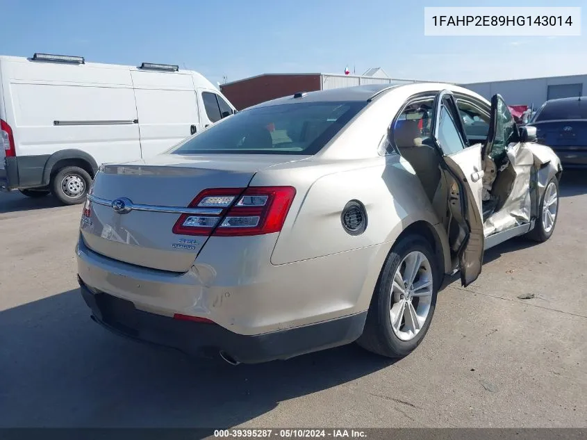 2017 Ford Taurus Sel VIN: 1FAHP2E89HG143014 Lot: 39395287