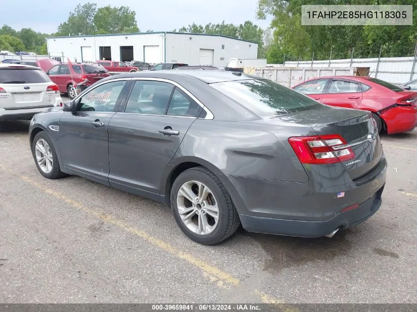 1FAHP2E85HG118305 2017 Ford Taurus Sel