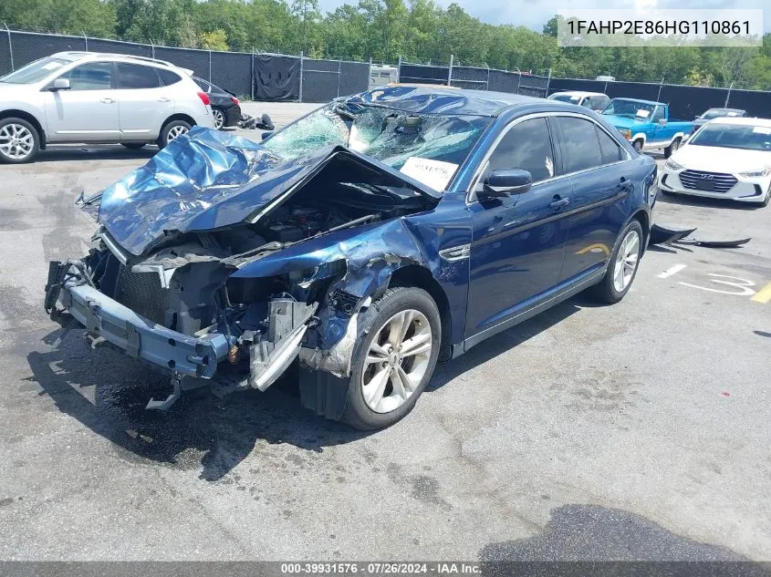 2017 Ford Taurus Sel VIN: 1FAHP2E86HG110861 Lot: 39931576