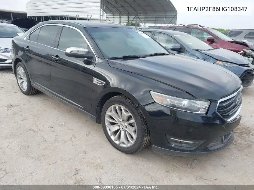 1FAHP2F86HG108347 2017 Ford Taurus Limited