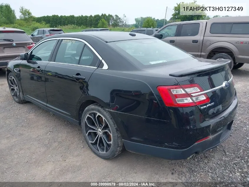 2017 Ford Taurus Sho VIN: 1FAHP2KT3HG127349 Lot: 39998579