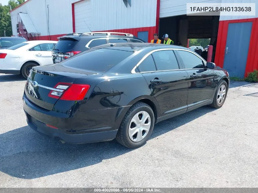 2017 Ford Taurus Police Interceptor VIN: 1FAHP2L84HG133638 Lot: 40020866