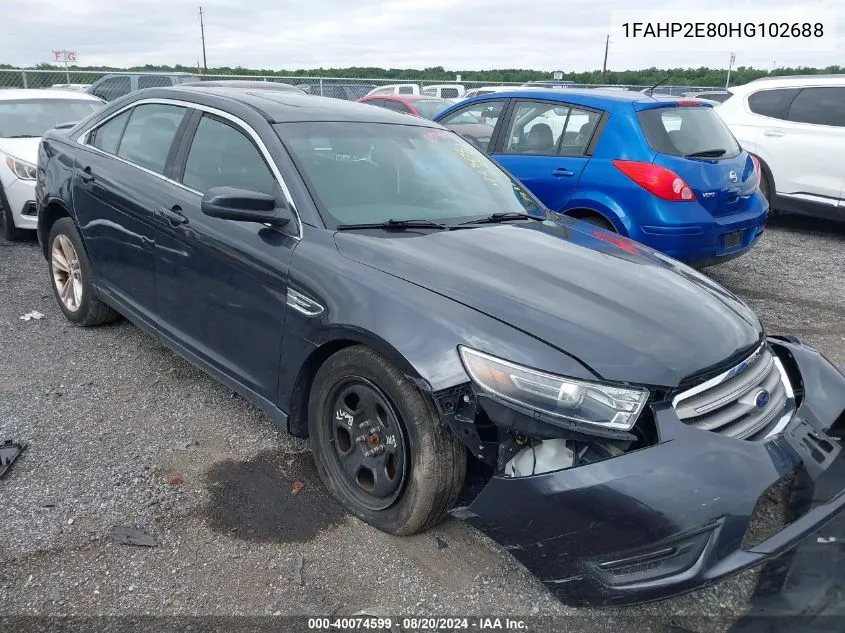 2017 Ford Taurus Sel VIN: 1FAHP2E80HG102688 Lot: 40074599