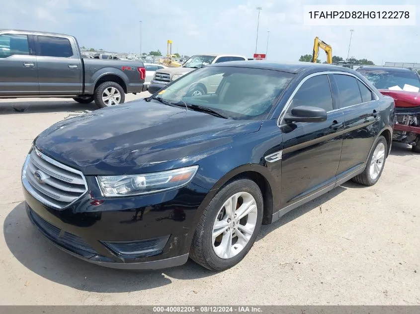 1FAHP2D82HG122278 2017 Ford Taurus Se