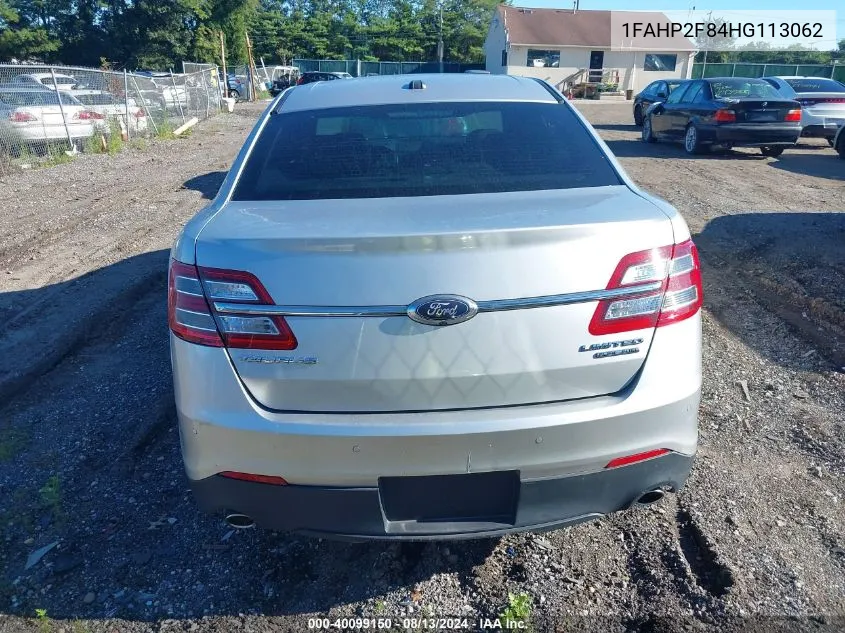 1FAHP2F84HG113062 2017 Ford Taurus Limited