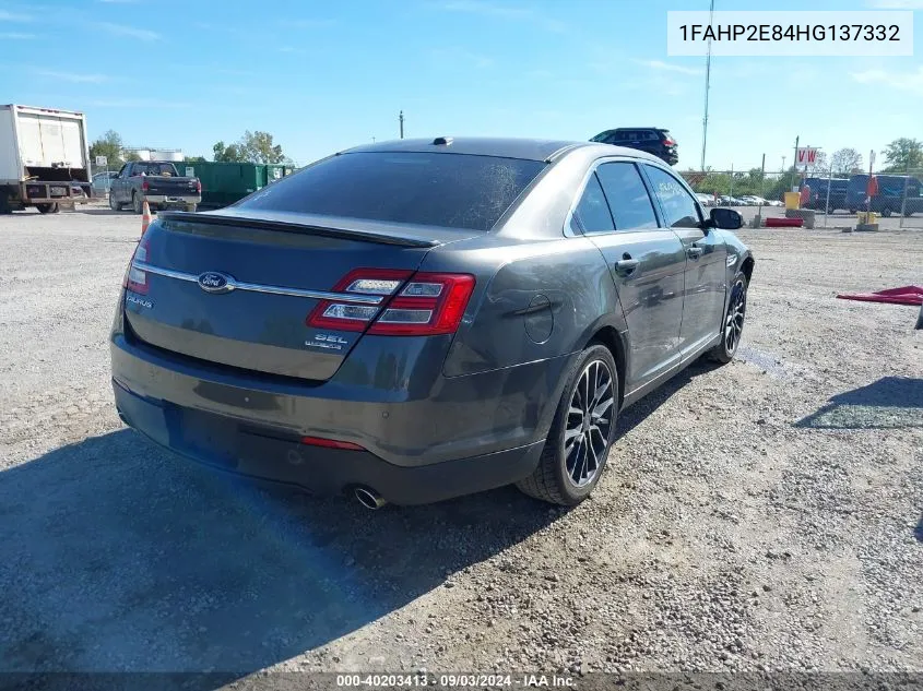 2017 Ford Taurus Sel VIN: 1FAHP2E84HG137332 Lot: 40203413