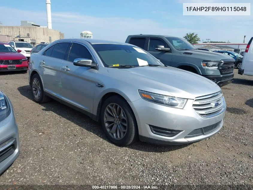 1FAHP2F89HG115048 2017 Ford Taurus Limited