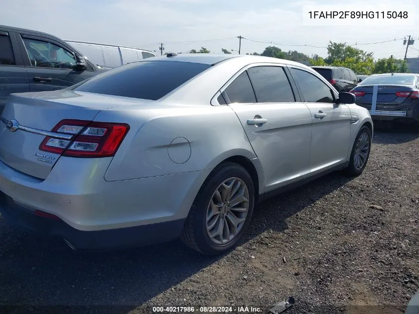 1FAHP2F89HG115048 2017 Ford Taurus Limited