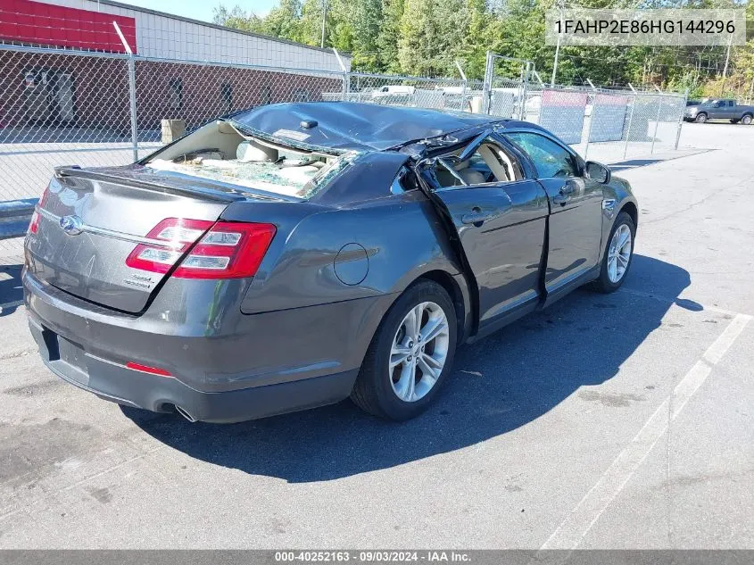 1FAHP2E86HG144296 2017 Ford Taurus Sel