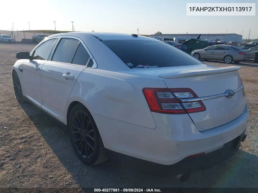 1FAHP2KTXHG113917 2017 Ford Taurus Sho