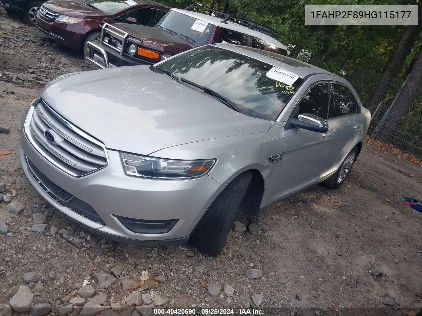 2017 Ford Taurus Limited VIN: 1FAHP2F89HG115177 Lot: 40420590