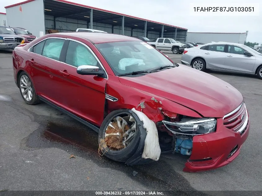 2018 Ford Taurus Limited VIN: 1FAHP2F87JG103051 Lot: 39436232