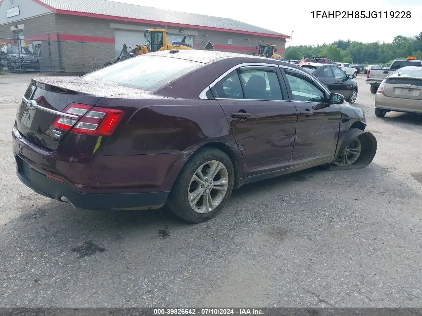 1FAHP2H85JG119228 2018 Ford Taurus Sel