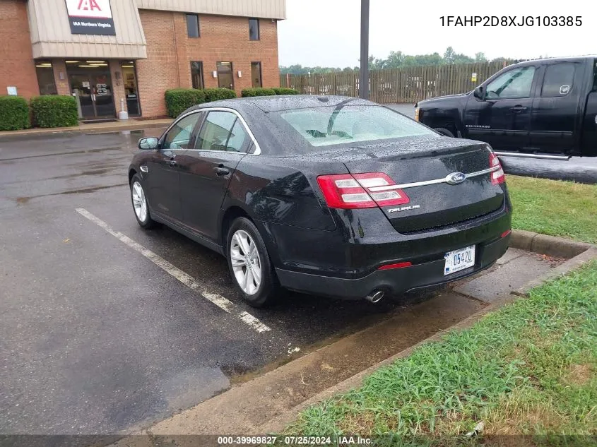 2018 Ford Taurus Se VIN: 1FAHP2D8XJG103385 Lot: 39969827