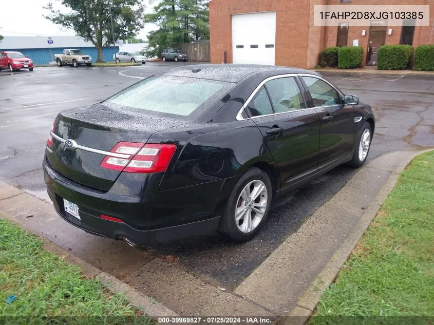 2018 Ford Taurus Se VIN: 1FAHP2D8XJG103385 Lot: 39969827