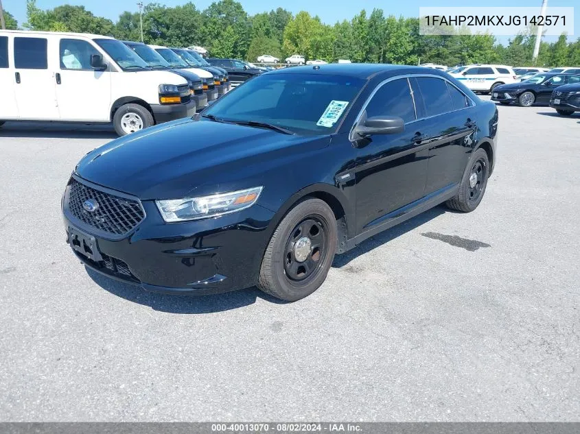 1FAHP2MKXJG142571 2018 Ford Taurus Police Interceptor