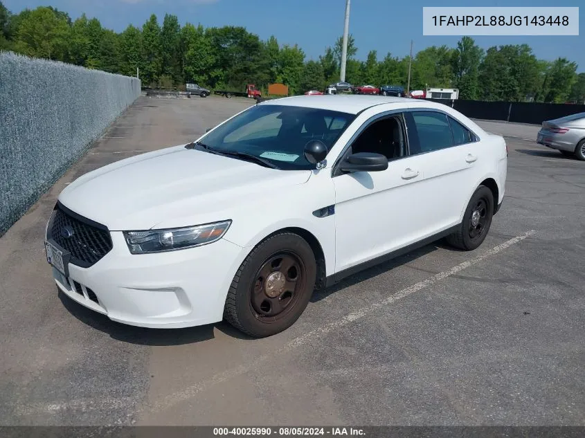 1FAHP2L88JG143448 2018 Ford Taurus Police Interceptor