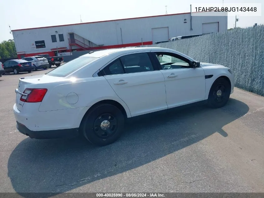 1FAHP2L88JG143448 2018 Ford Taurus Police Interceptor