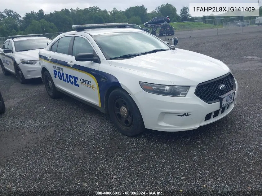 1FAHP2L8XJG141409 2018 Ford Taurus Police Interceptor