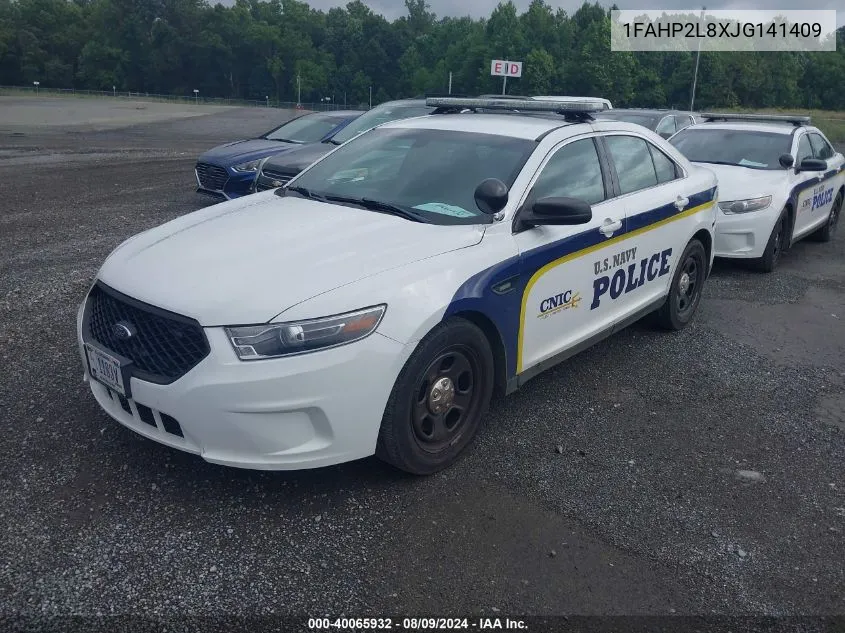 2018 Ford Taurus Police Interceptor VIN: 1FAHP2L8XJG141409 Lot: 40065932