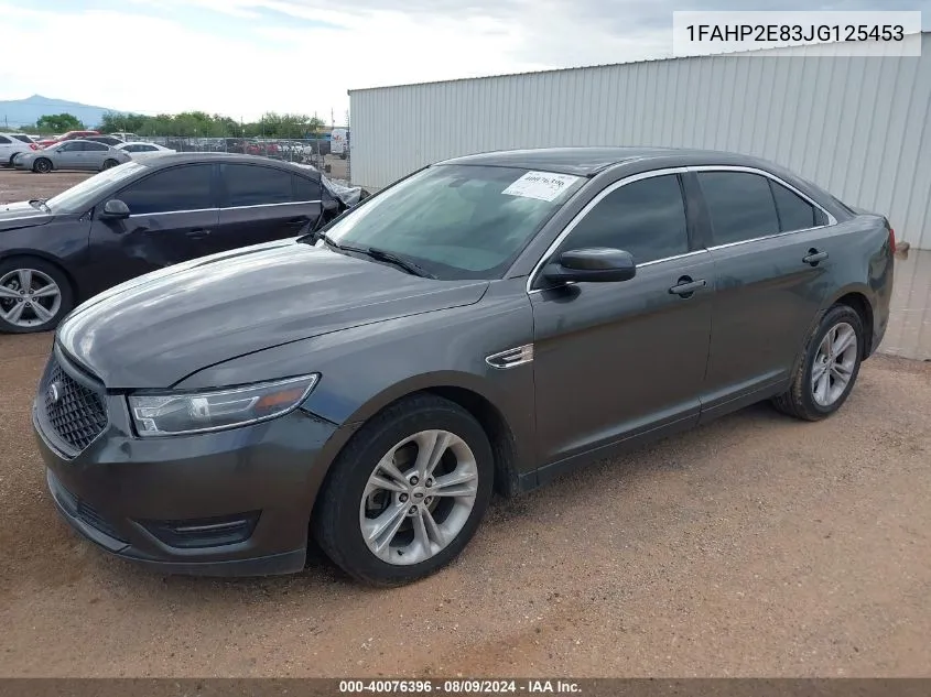 2018 Ford Taurus Sel VIN: 1FAHP2E83JG125453 Lot: 40076396