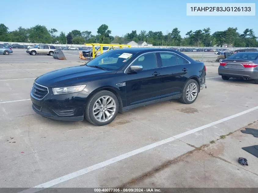 1FAHP2F83JG126133 2018 Ford Taurus Limited