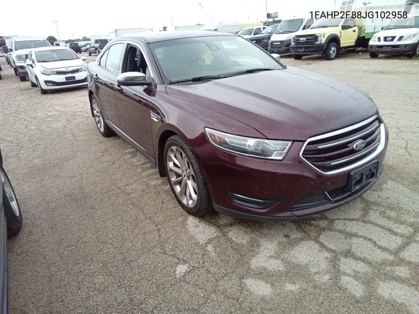 1FAHP2F88JG102958 2018 Ford Taurus Limited