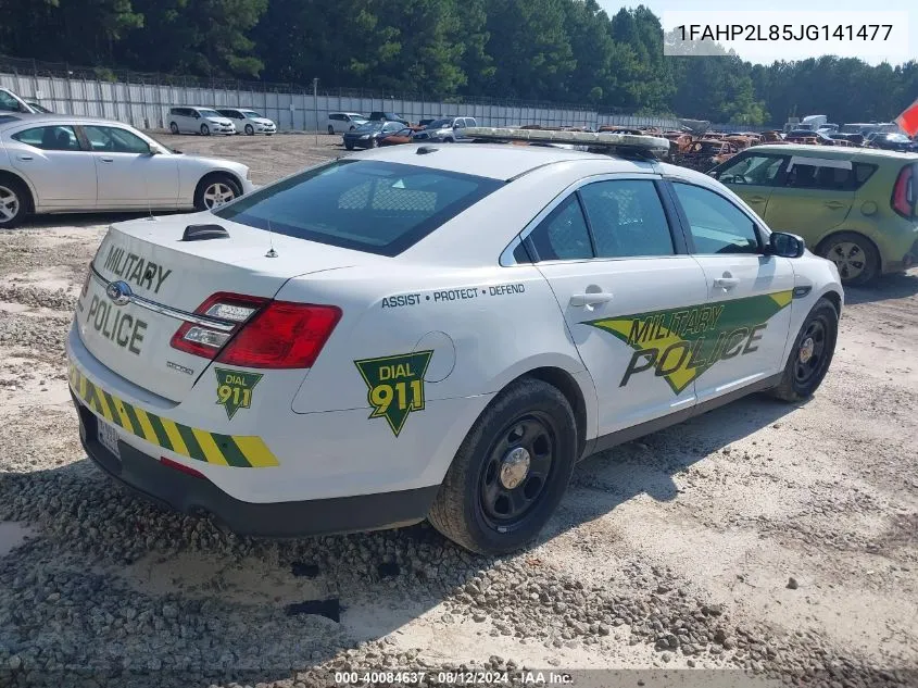 1FAHP2L85JG141477 2018 Ford Taurus Police Interceptor