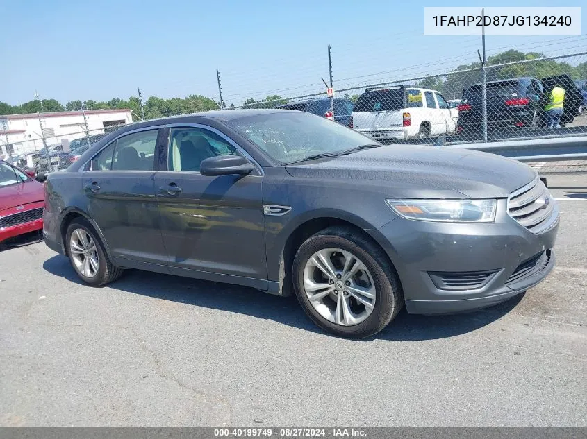 1FAHP2D87JG134240 2018 Ford Taurus Se