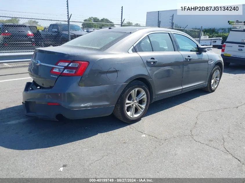 1FAHP2D87JG134240 2018 Ford Taurus Se