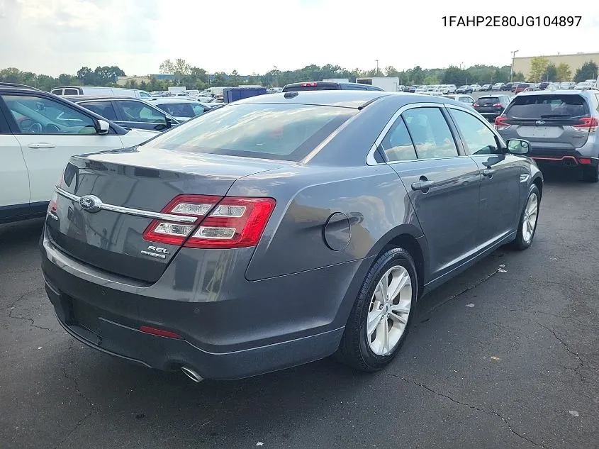 2018 Ford Taurus Sel VIN: 1FAHP2E80JG104897 Lot: 40267997