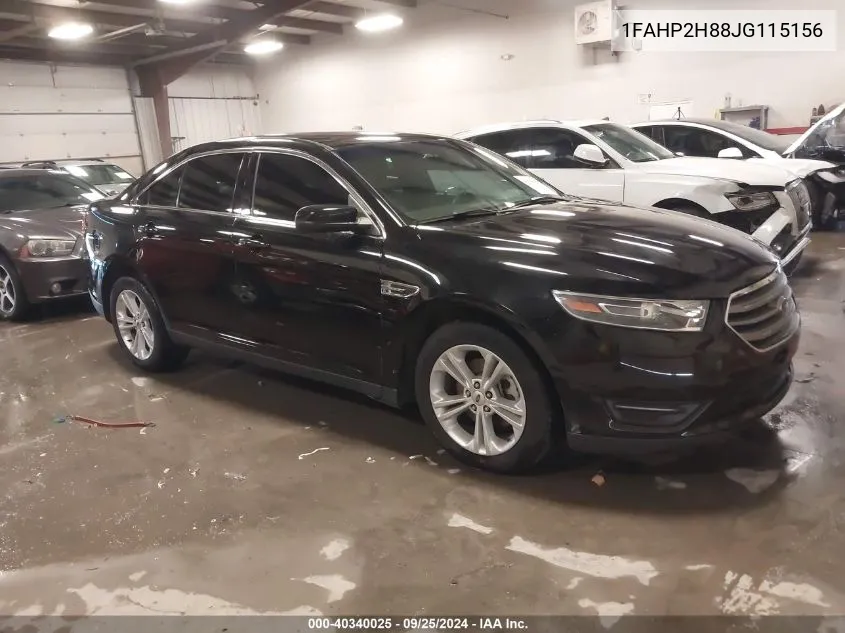 1FAHP2H88JG115156 2018 Ford Taurus Sel