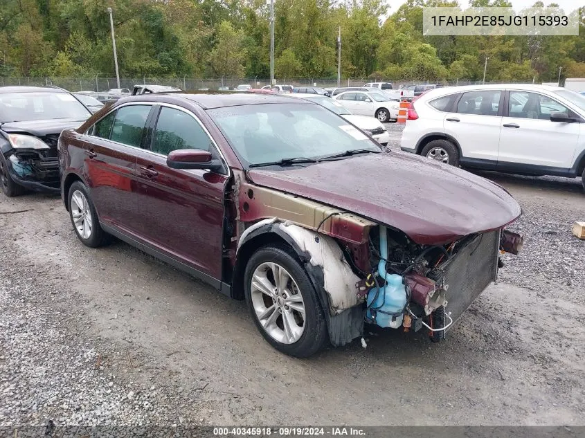 1FAHP2E85JG115393 2018 Ford Taurus Sel