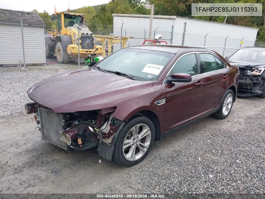 2018 Ford Taurus Sel VIN: 1FAHP2E85JG115393 Lot: 40345918