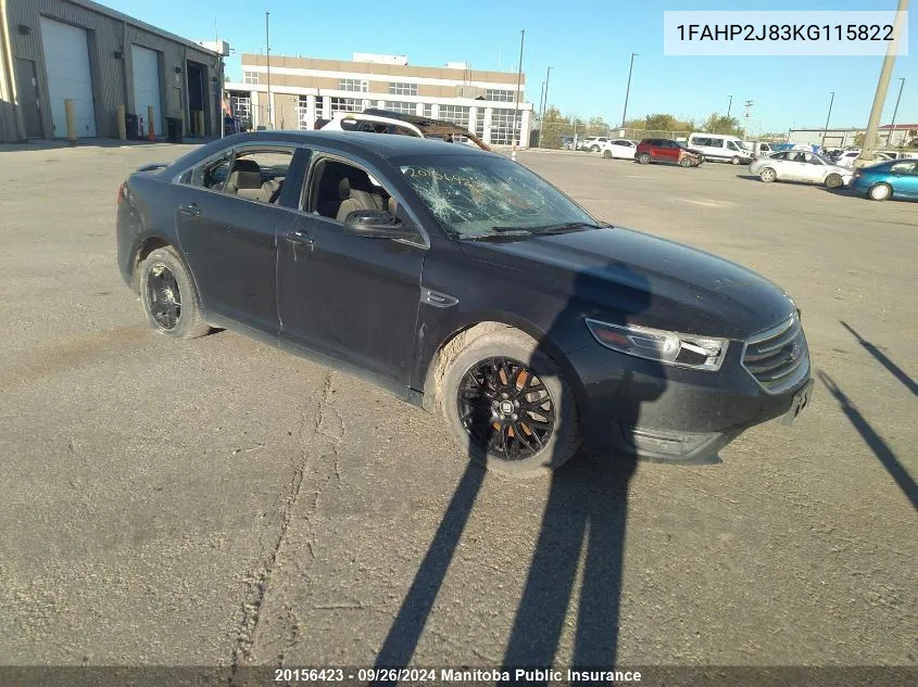 1FAHP2J83KG115822 2019 Ford Taurus Limited