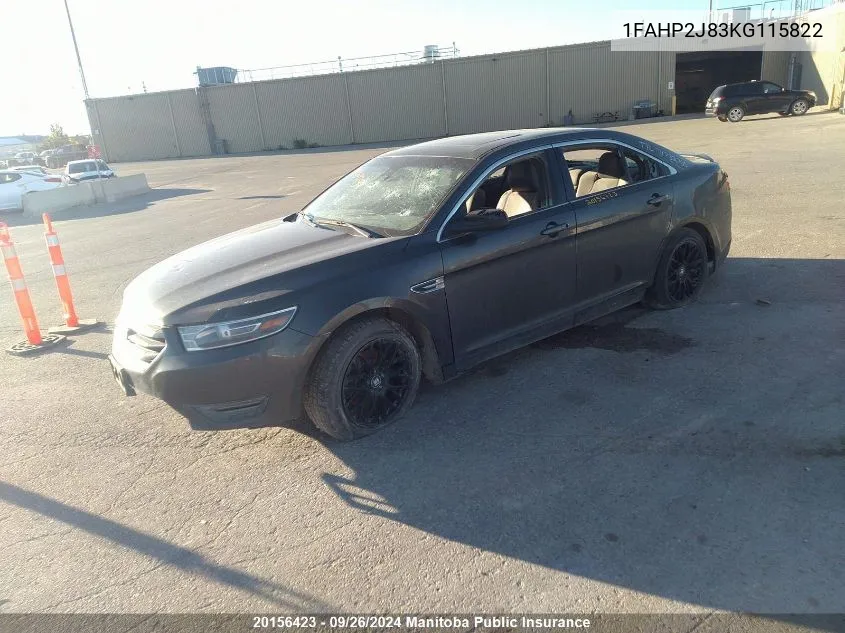 1FAHP2J83KG115822 2019 Ford Taurus Limited