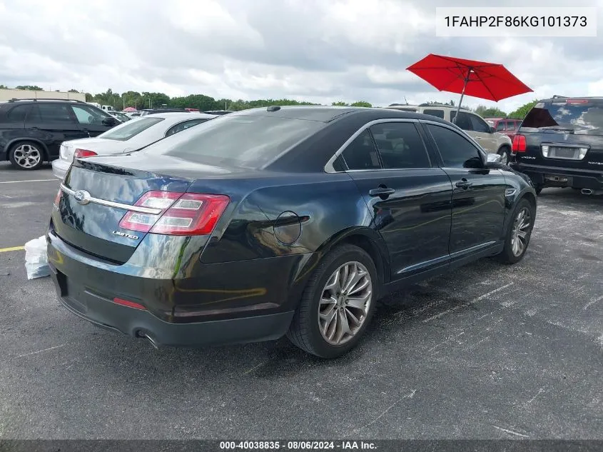 2019 Ford Taurus Limited VIN: 1FAHP2F86KG101373 Lot: 40038835