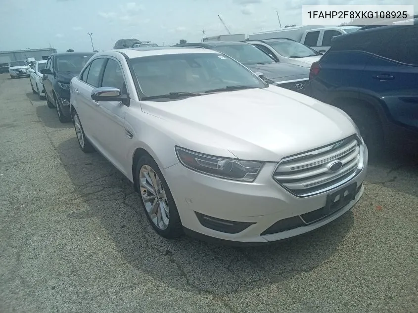 2019 Ford Taurus Limited VIN: 1FAHP2F8XKG108925 Lot: 40078724