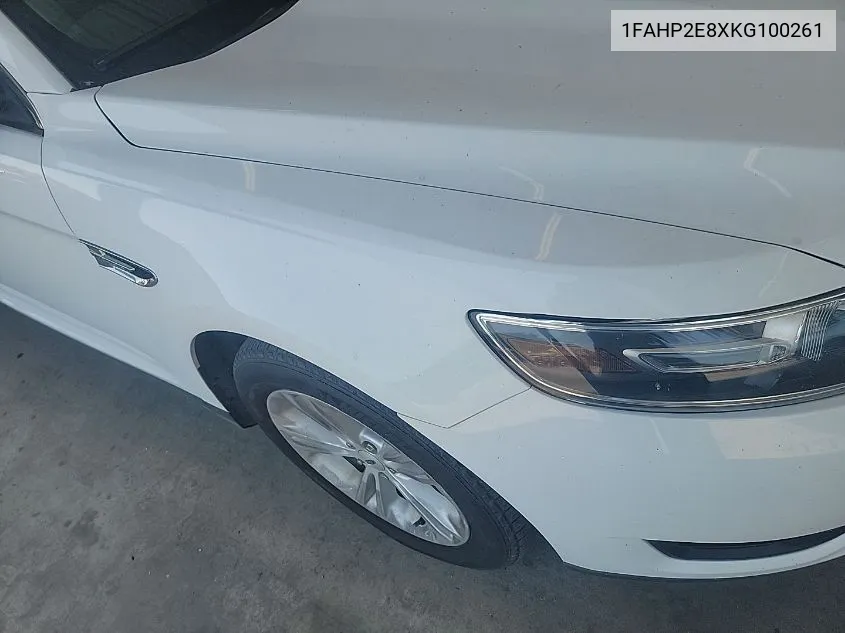 1FAHP2E8XKG100261 2019 Ford Taurus Sel