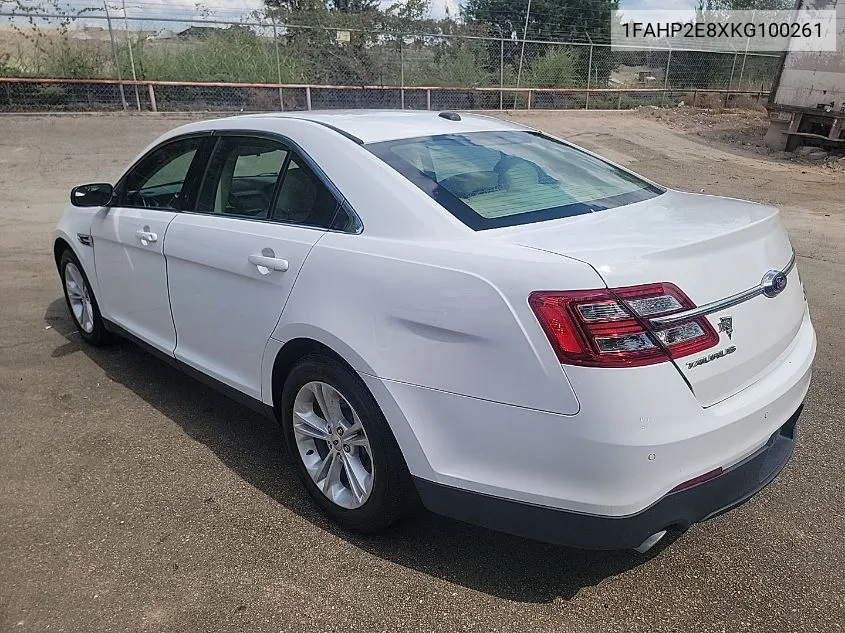 1FAHP2E8XKG100261 2019 Ford Taurus Sel