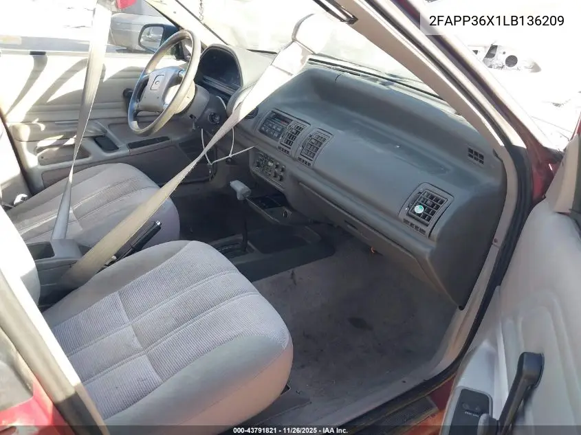 2FAPP36X1LB136209 1990 Ford Tempo Gl