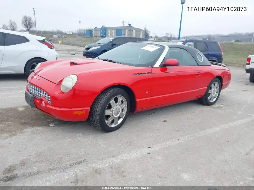 1FAHP60A94Y102873 2004 Ford Thunderbird
